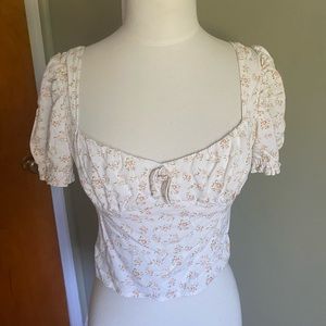 Urban Outfitters Prairie Style Floral Top